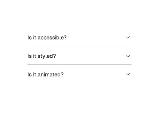 Accordion components