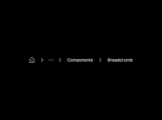 Breadcrumb components dark