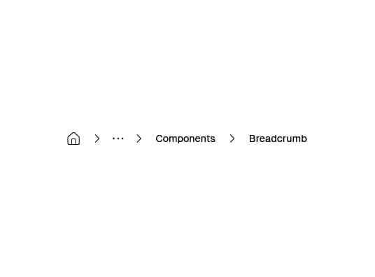 Breadcrumb components